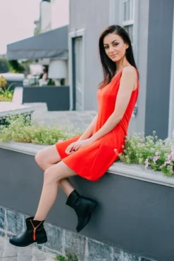 LOVENESS Stiefeletten schwarz Winterstiefel von-Damen Stiefel & Stiefeletten