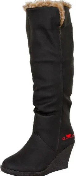 LOVENESS Stiefeletten schwarz Winterstiefel von-Damen Stiefel & Stiefeletten