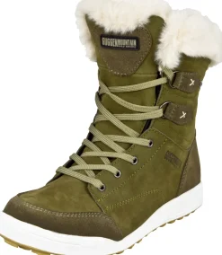 GUGGEN Mountain Winterstiefel olive-Damen Stiefel & Stiefeletten