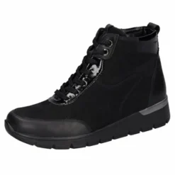 Waldläufer Winterstiefel schwarz RAMONA-Damen Sneaker & Schnürer