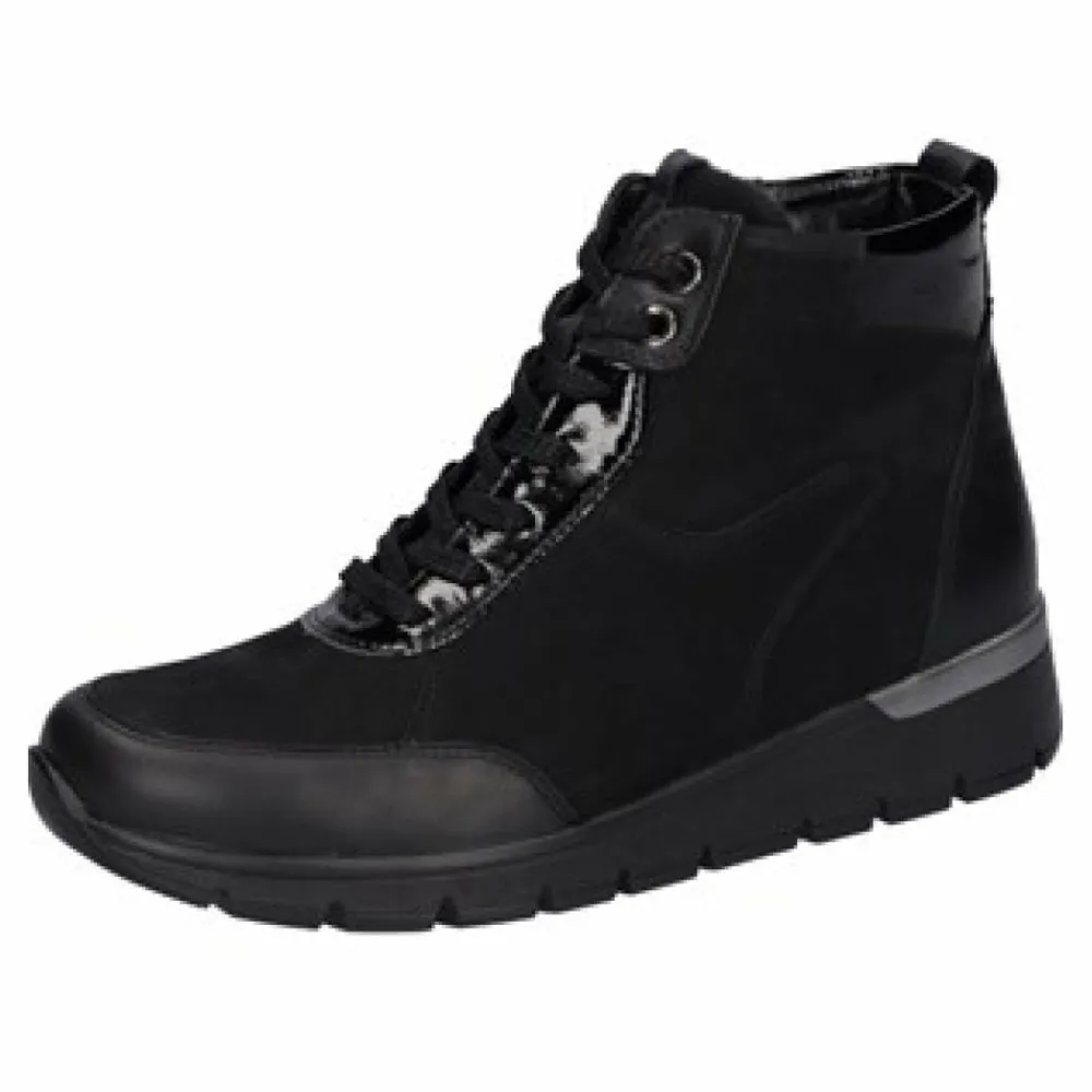 Waldläufer Winterstiefel schwarz RAMONA-Damen Sneaker & Schnürer